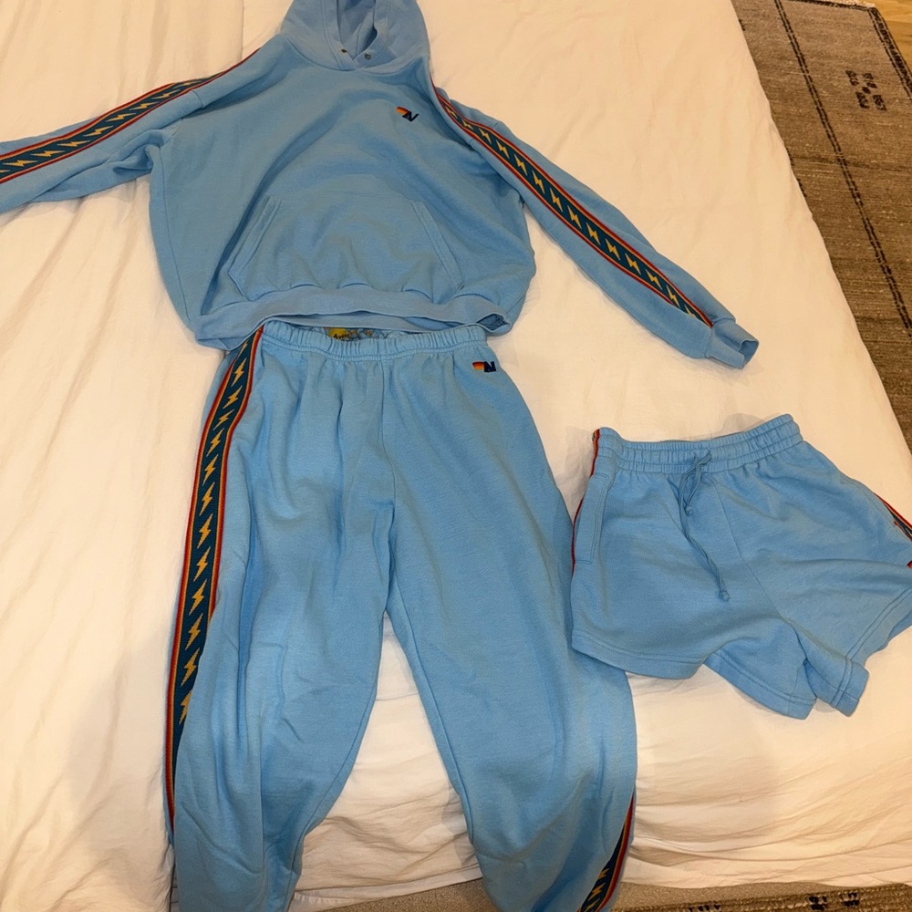 Aviator Nation Light Blue Hoodie